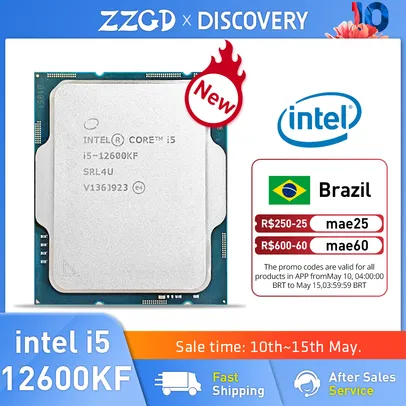 Processador Intel Core i5-12600KF 4.9GHz 10 núcleos 16-Thread