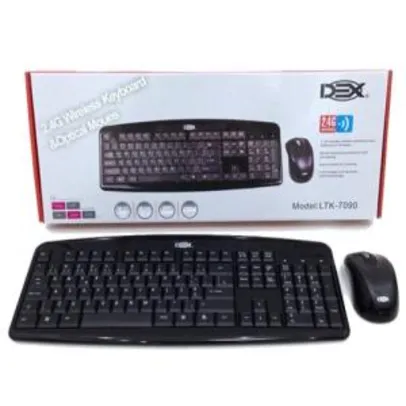 Kit Teclado + Mouse Wireless - R$60