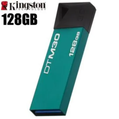 BUG Original Kingston DTM30 128G USB 3.0 Pen Drive  -  128GB  VERDIGRIS  por R$ 31