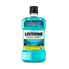 [PRIME] Enxaguatório Bucal Cool Mint, Listerine, L 500Ml P 350Ml R$9