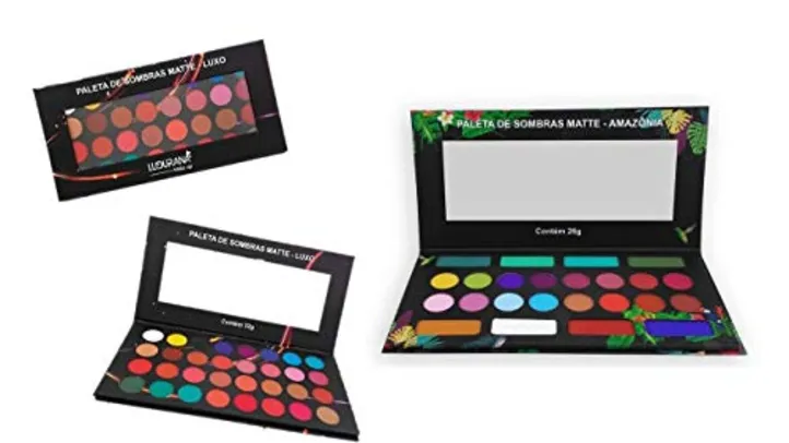 Kit Paleta de Sombras Luxo e Amazonia Ludurana | R$112