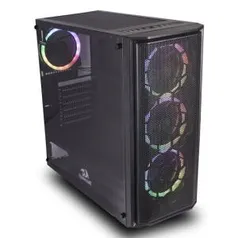 Gabinete Gamer Redragon Ramhorn, Mid Tower, S-Fan, Vidro Temperado R$ 310