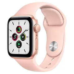 Apple Watch SE 40MM GPS com Case de Alumínio Gold e Sport Band Pink - MYDN2LL/A