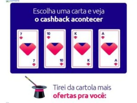 Até 20% de cashback em diversos produtos pagando com AME