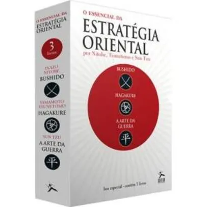 [Submarino] Box de Livros - O Essencial da Estratégia Oriental (3 Volumes) - R$ 16,92