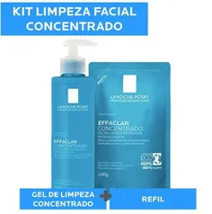 Kit Gel de Limpeza Facial Effaclar Concentrado 300g + Refil R$ 89