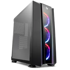 Gabinete Pichau Gaming Frillback X RGB Lateral Vidro, PGF-X01