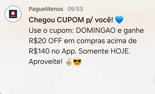 Imagem na descrição da promoção