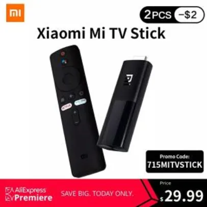 Xiaomi Mi TV Stick Android TV 1080p R$ 170