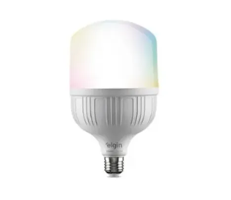 Lâmpada Smart Elgin Super Bulbo LED, 20W, RGB, Wifi, Alexa e Google Assistente, Branco - 48LSB20WIFI0