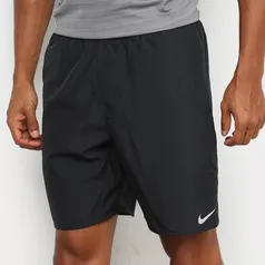 [TAM P] Bermuda Nike Run 7" BF Masculina - Preto+Prata | R$60