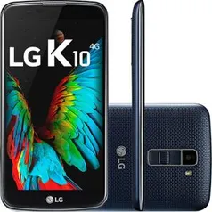 Smartphone LG K10 Dual Chip Android 6.0 Marshmallow Tela 5.3" 16GB 4G Câmera 13MP TV Digital - R$ 499,98