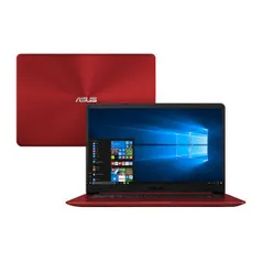 Notebook Asus Intel Core i5-8250U 8GB 1TB Tela 15.6" Windows 10 VivoBook X510UA-BR1160T Vermelho por R$ 2299