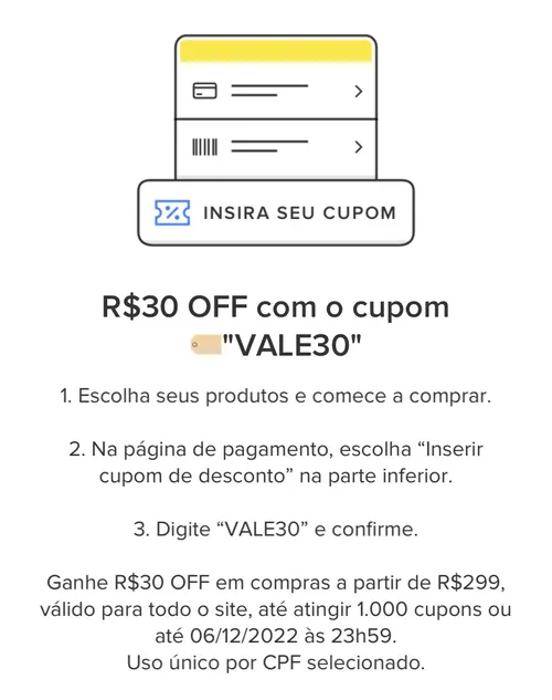 Imagem na descrição da promoção