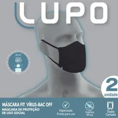 Máscara Fit Bac Off - Kit com 2 Unidades