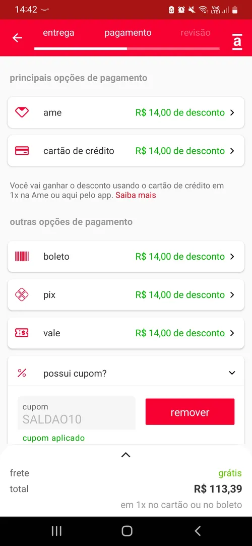 Imagem na descrição da promoção