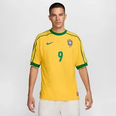 Camisa Nike Reedição Brasil 1998 Ronaldo Masculina