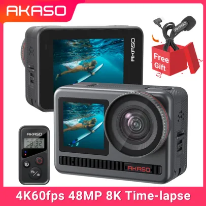 New AKASO Brave 8 4K60fps 48MP WiFi Action Camera 