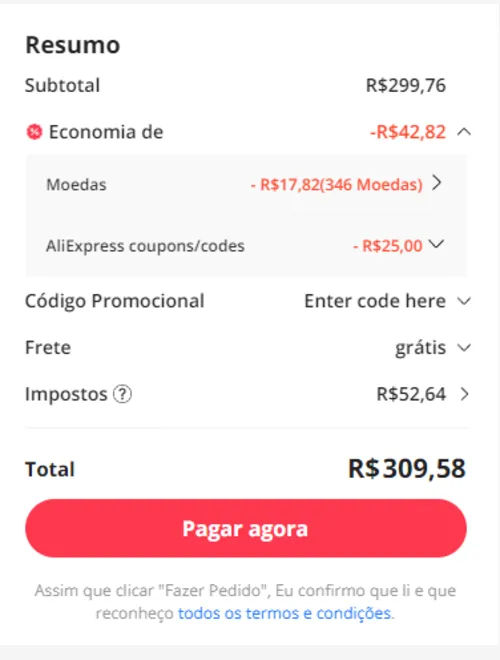 Imagem na descrição da promoção