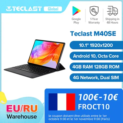 [Internacional] Tablet Teclast M40SE 128GB 4GB Ram Tela 10.1"