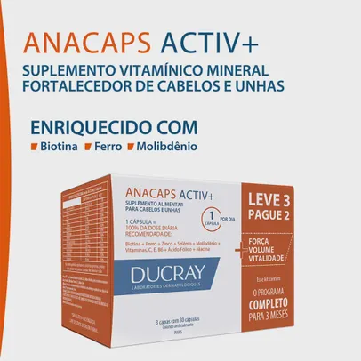 Anacaps Activ + Ducray 90 Cápsulas