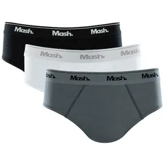 Kit Cueca Mash Slip de Algodão - 3 peças 