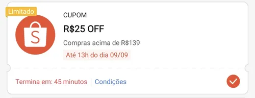 Imagem na descrição da promoção