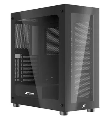 Gabinete Gamer SuperFrame Glass, Mid Tower, RGB, Vidro Temperado, ATX, Black, Sem Fonte, Sem Fans