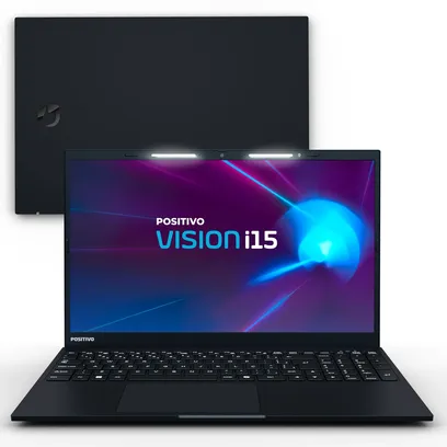 Foto do produto Notebook Positivo Vision I15 Lumina Bar Intel Core i3-N300 Windows 11 Home 8GB 256GB Ssd 15 Fhd Preto