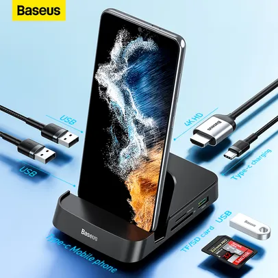 HUB USB C Estação Dex Baseus