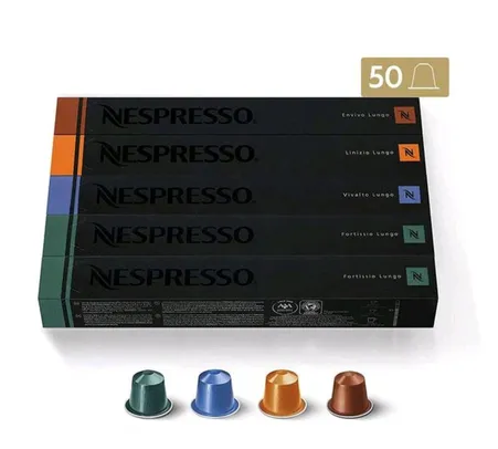 Nespresso 50 cápsulas café longo | R$ 81