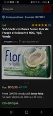 [Prime] Sabonete em Barra Suave Flor de Fresco e Relaxante 90G, Ypê | R$ 1