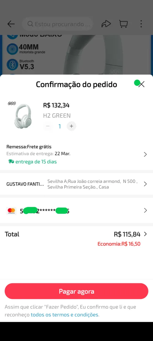 Imagem na descrição da promoção