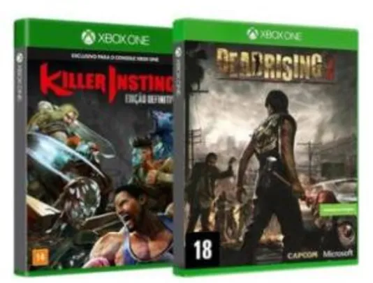 Kit com 2 Jogos Xbox One Dead Rising 3 Capcom + Killer Instinct Definitive Edition Microsoft - R$ 35
