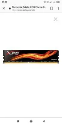 Memoria Adata XPG Flame 8GB DDR4 2666Mhz | R$267