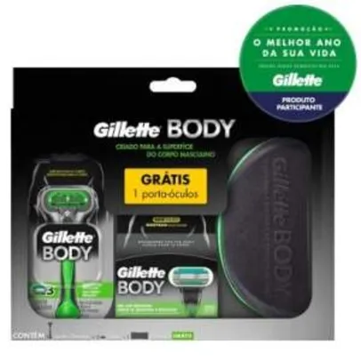 [Ricardo Eletro] Kit Aparelho para o corpo Gillette Body + 2 cargas e porta óculos GRÁTIS por R$ 23