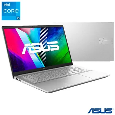 Notebook Asus, Core i5 11300H, 8GB, 512SSD, 15,6", NVIDIA GTX 1650 Max, Vivobook Pro 15, Prata Metálico - K3500PH-K