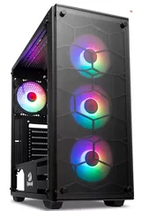 [APP]Gabinete Gamer Redragon Wheel Jack, Mid Tower, Lateral e Frontal em Vidro - GC-606BK