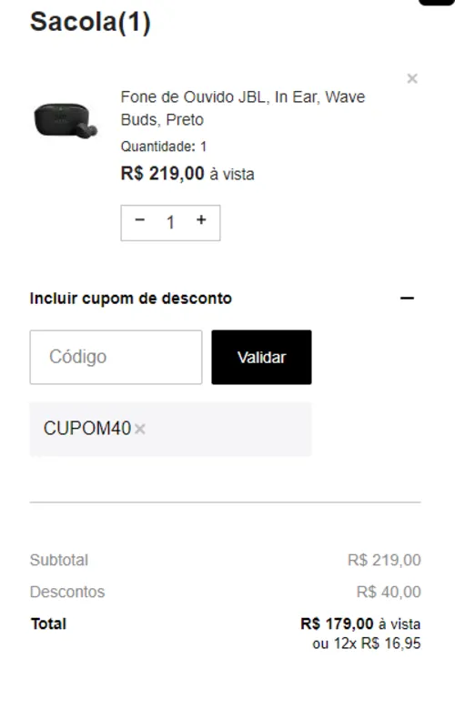 Imagem na descrição da promoção