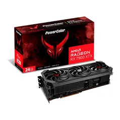 Placa de Vídeo RX 7900 XTX Red Devil PowerColor AMD Radeon, 24 GB GDDR6, ARGB, Ray Tracing - RX7900XTX 24G-E/OC