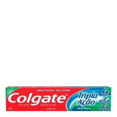 Creme Dental Colgate Tripla Ação Menta Original 180g