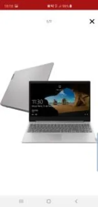 [C.C.Americanas] Notebook Lenovo Ultrafino Ideapad S145 I7 8GB (Geforce MX110 com 2GB) 1TB FHD