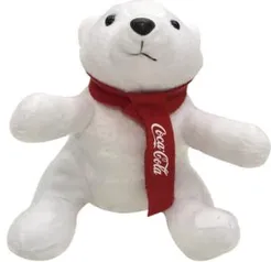 URSO DE PELÚCIA COCA-COLA - CACHECOL - R$30