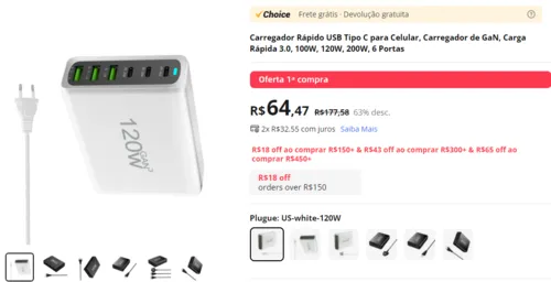 Imagem na descrição da promoção