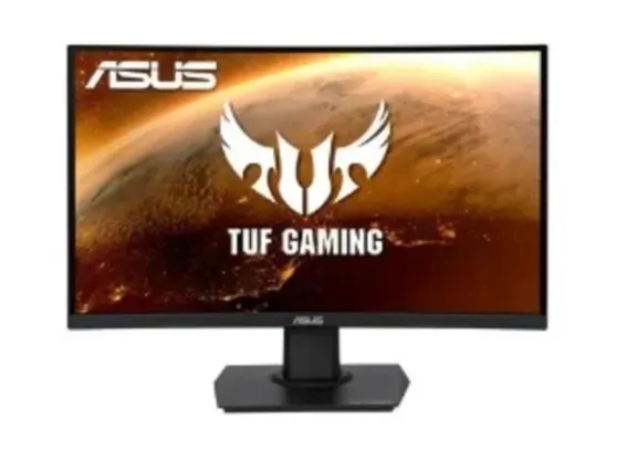 [Com Cashback R$ 629]Monitor Gamer Curvo ASUS TUF 23.6", 165Hz, Full HD, 1ms, DisplayPort e HDMI, Adaptive Sync, VESA, Preto - VG24VQE