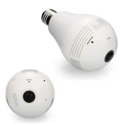 Camera Ip Lampada Panoramica Seguraça Vr 360 Wifi Led V380s | R$110