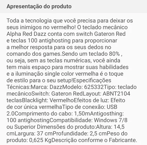 Imagem na descrição da promoção