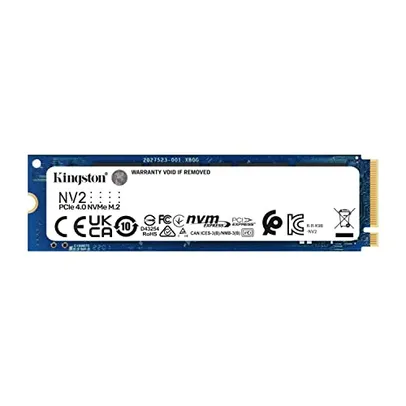 SSD Kingston NV2 2TB NVMe M.2 2280 (Leitura até 3500MB/s e Gravação até 2800MB/s)