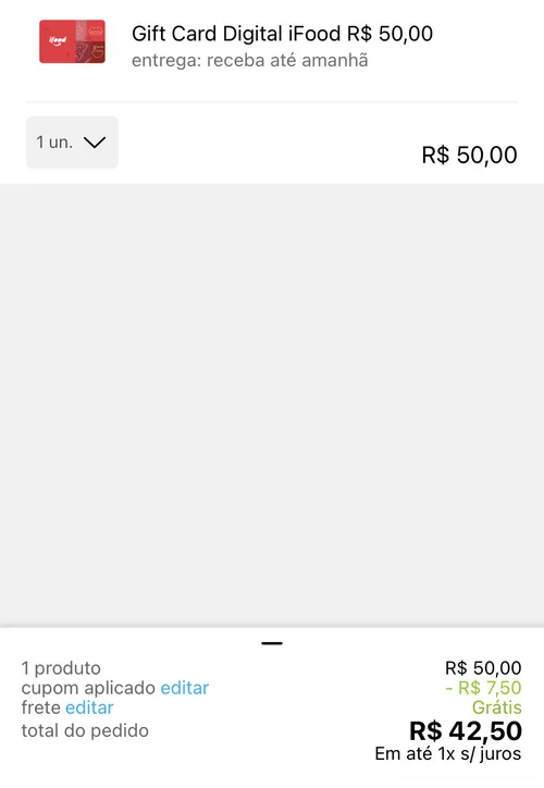 Imagem na descrição da promoção