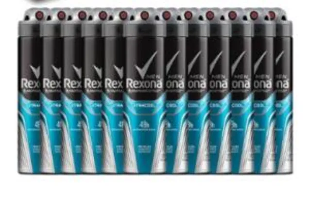 [12 Unidades] Desodorante Antitranspirante Aerosol Rexona - 150ml | R$ 90